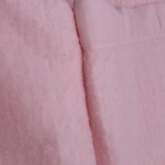 VTG Quiltex Pink Teddy Bear Baby Crib Blanket Nylon Binding Fleece USA 36x51 - Picture 9 of 11